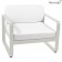 Fauteuil Bellevie Coussins Blanc Grisé Gris Argile Fermob Jardinchic