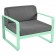 Fauteuil Bellevie Coussins Gris Graphite / Vert Opaline Fermob Jardinchic