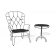 Fauteuil et Gueridon Gris Outline Seletti JardinChic