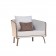 Fauteuils Milo Blanc Taupe Talenti Jardinchic