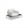 Fauteuil Tami Structure Blanc Tissu Blanc Emu Jardinchic