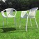 Lot de 4 Chaises Tatami avec accoudoirs Pelouse Jardin Pedrali JardinChic