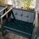 Cuscino per sedia Lounge Cima trapuntato in pelle sintetica con bottoni neri Fuera Dentro JardinChic