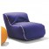 Fauteuil Baby Birba Tissu Violet Zip Blanc Zoom Parri JardinChic