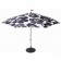 Ritaglio di ombrellone Flowerpowersol nero angolo Fatboy JardinChic