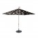Ritaglio di ombrellone Flowerpowersol nero Fatboy JardinChic