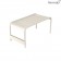 Grande Table Basse / Banc Luxembourg Gris Argile Fermob Jardinchic