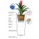 Vaso Ilie con acqua Schema Euro3Plast JardinChic riserva