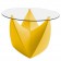 Top in vetro per sgabello tavolo basso Mr. Lem yellow MyYour JardinChic