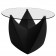 Top in vetro per sgabello tavolo basso Mr. Lem black MyYour JardinChic