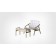 Fauteuil Loungette et Repose-Pieds Blanc Serralunga Jardinchic