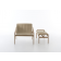 Fauteuil Loungette et Repose-Pieds Taupe Serralunga Jardinchic