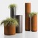 Pots Cohiba Corten et finition sur demande De Castelli Jardinchic 