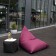 Pouf Razz Burgundy et Pouf UP Black avec plateau d'appoint vendus séparément Pusku Pusku Jardinchic