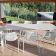 Table Allongeable Round Plateau en tôle Blanc Emu JardinChic