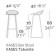 Dimensions Tabouret Haut Vases Vondom JardinChic