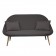 Sofa 2 Places Vanity Anthracite Brun Foncé Vlaemynck Jardinchic