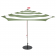 Parasol Stripesol Vert Industriel Rayé Blanc Fatboy Jardinchic