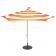 Parasol Stripesol Orange Rayé Blanc Fatboy Jardinchic