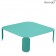 Table Basse Carrée Bebop H29cm Bleu Lagune Fermob Jardinchic