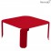 Table Basse Carrée Bebop H42cm Coquelicot Fermob Jardinchic