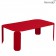 Table Basse Rectangulaire Bebop H29cm Coquelicot Fermob Jardinchic