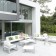 Table Modulable Quattro Kama -  Plateau Corian Blanc - Ego Paris JardinChic