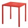 Table Carrée Rouge Ecarlate Jolly Emu JardinChic