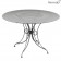 Table de repas 1900 Ø117cm Gris Métal Fermob Jardinchic