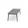 Table Extensible Kira Noir Plateau Gris Face Emu JardinChic