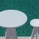 Tabouret Haut Oxford Blanc avec Table Haute Oxford Plateau Rond Blanc (vendue séparément) Myyour Jardinchic