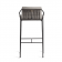 Tabouret de Bar Sandur Cordage Taupe Structure Anthracite Coussin vendu en accessoire Oasiq Jardinchic