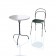 Table Vigna Ronde Ø60cm Piétement Gris Anthracite avec Chaise Vigna (vendue séparément) Magis JardinChic