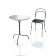 Table Vigna Ronde Ø60cm Piétement Gris Anthracite avec Chaise Vigna (vendue séparément) Magis JardinChic